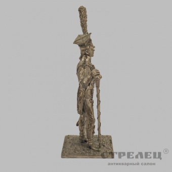  фото — оловянный солдатик «тамбурмажор, полка легкой пехоты 1810 г. франция». гк